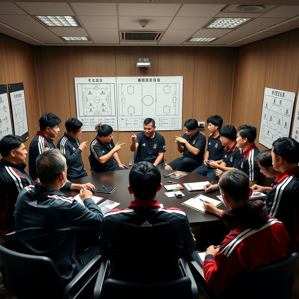 开云体育登录入口-鹿岛鹿角赛前战术会议，细节决定比赛胜负