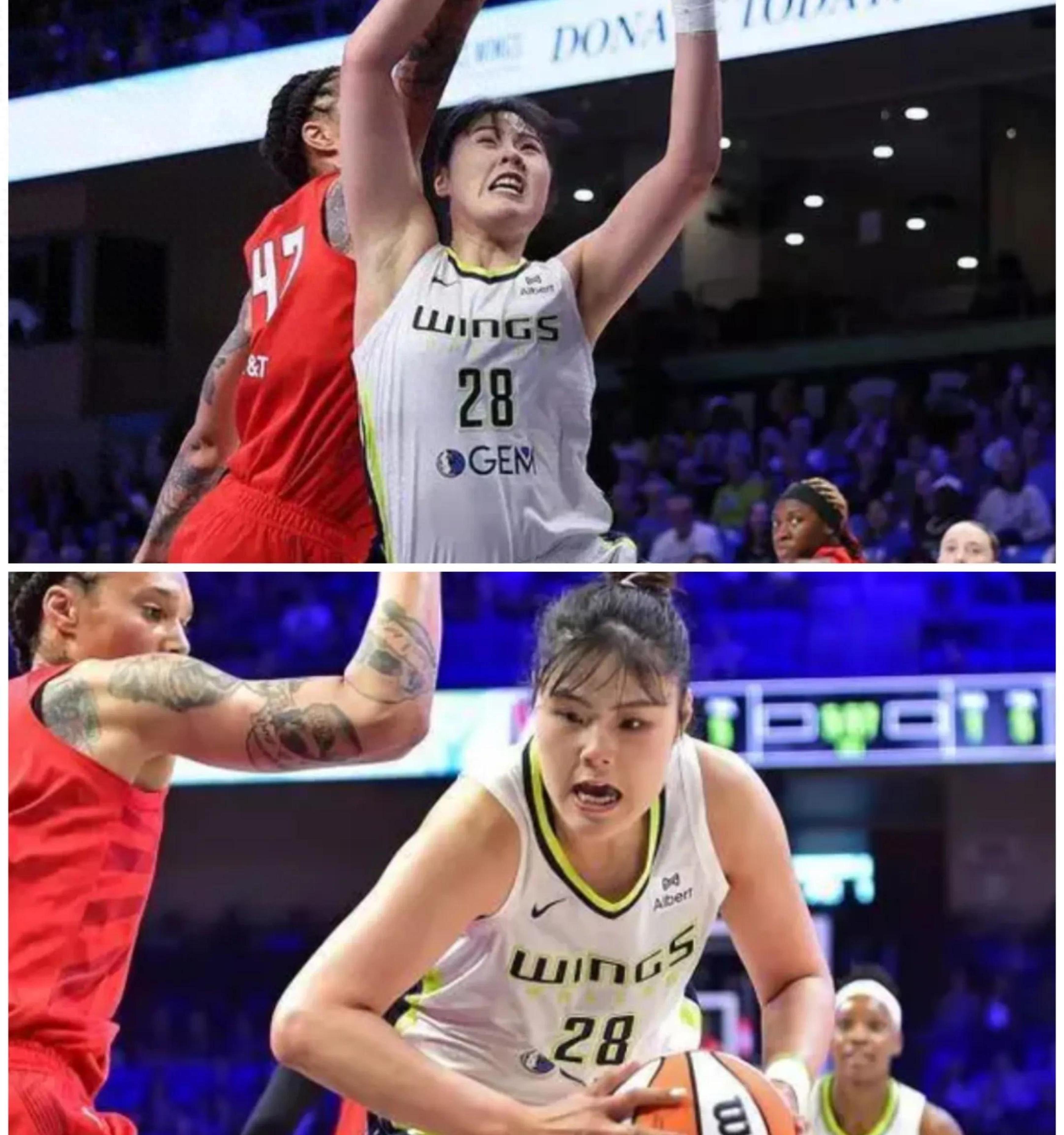 手感不佳！李月汝7中1得4分4篮板WNBA飞翼不敌王牌(李月汝会扣篮吗)